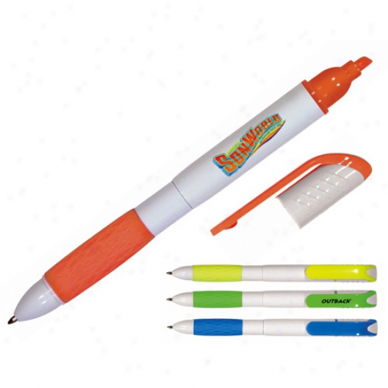 2 In 1 Pen Highlighter, Completely Color Digital - New!