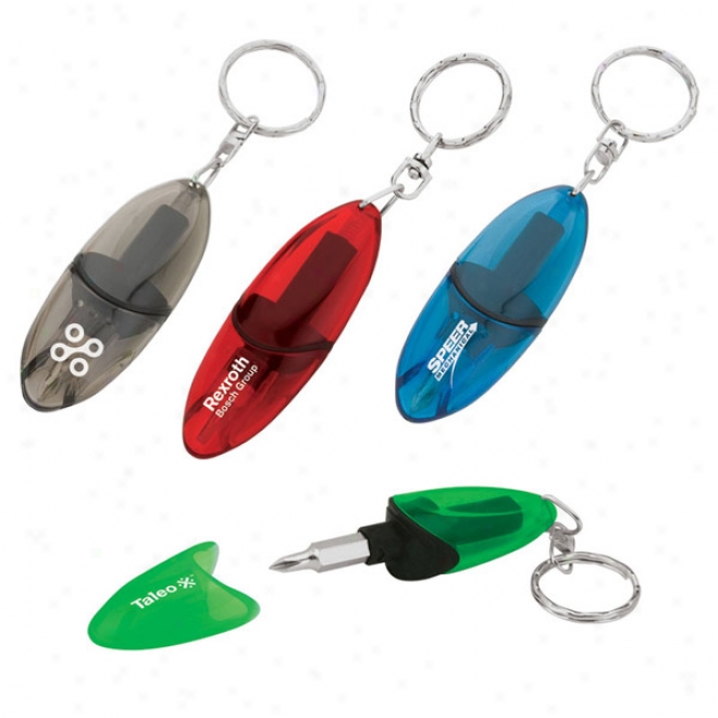 2-sided Screwd5iver Keychain