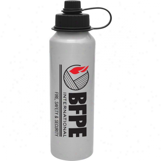 20 Oz. Usa Made Bpa Free Aluminum Bottle - Silver