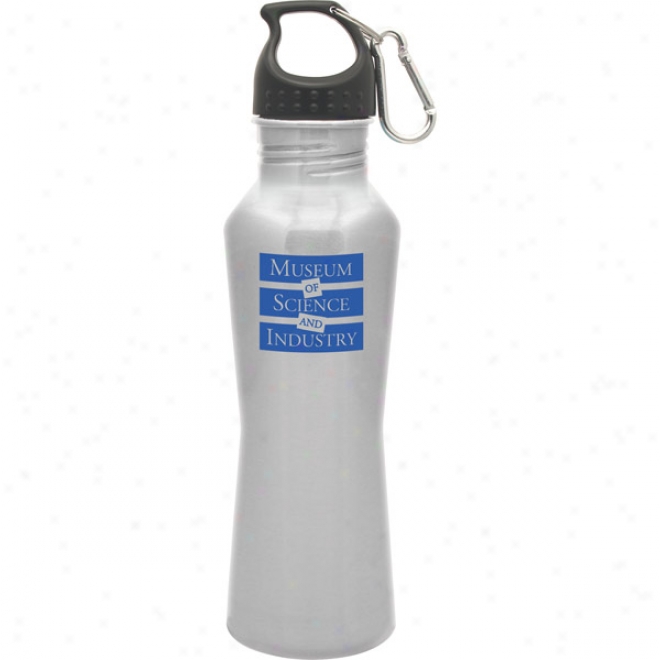 25 Oz. Bayside Silver Stainless Steel Bottle