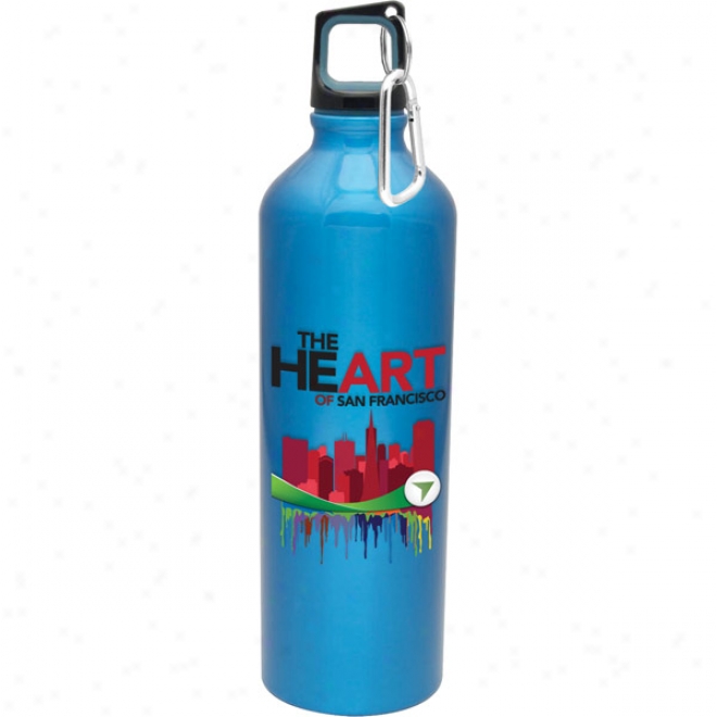 25 Oz Blue Scuba Bottle W/digital 4 Color Projection