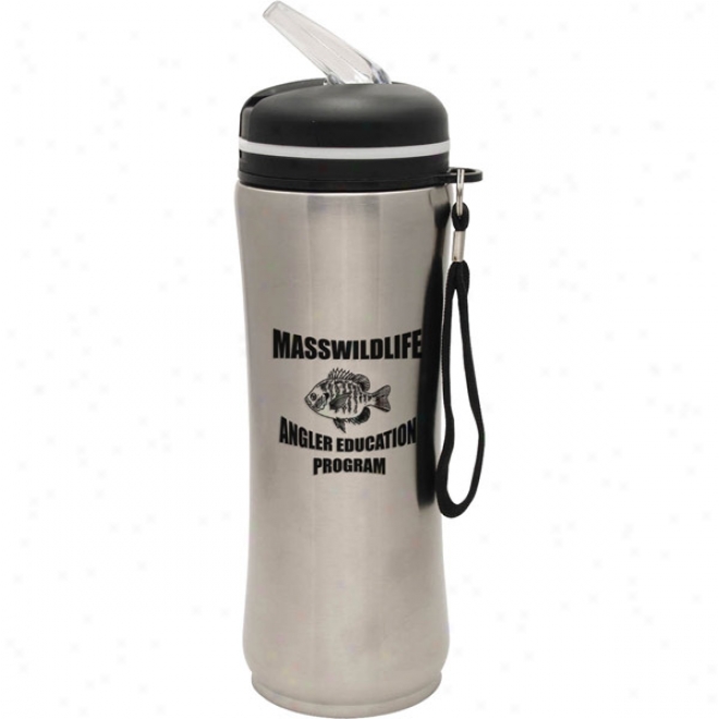 25 Oz. Silver Bpa Free Newport Collection Botle