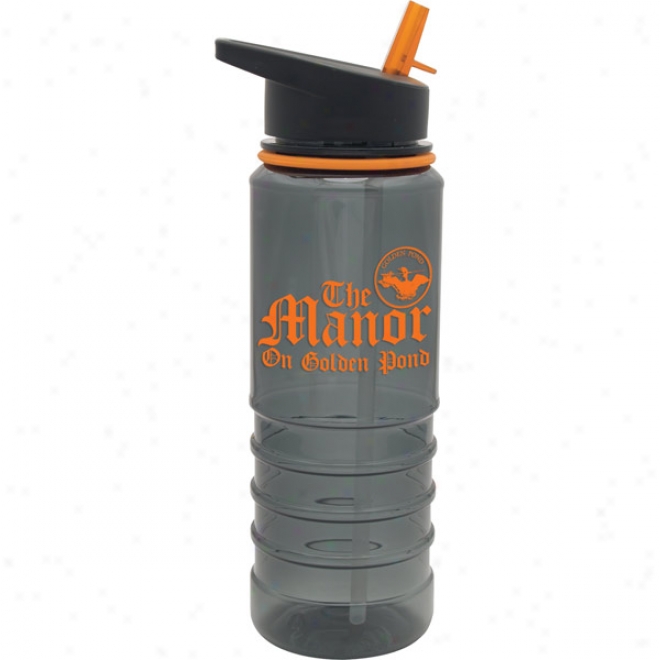 25oz Smoke Tritan Atlantis Bottle W/orange Spout