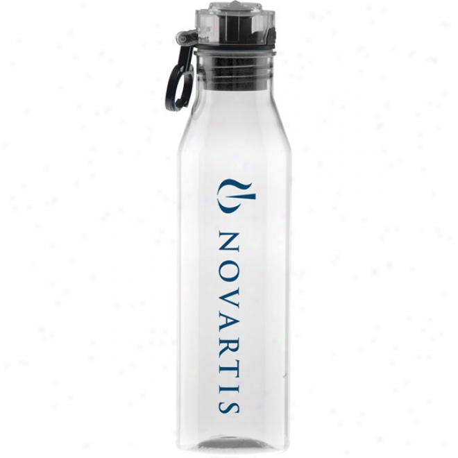 27 Oz Tritan Clear Flip N Sip Waterbottle