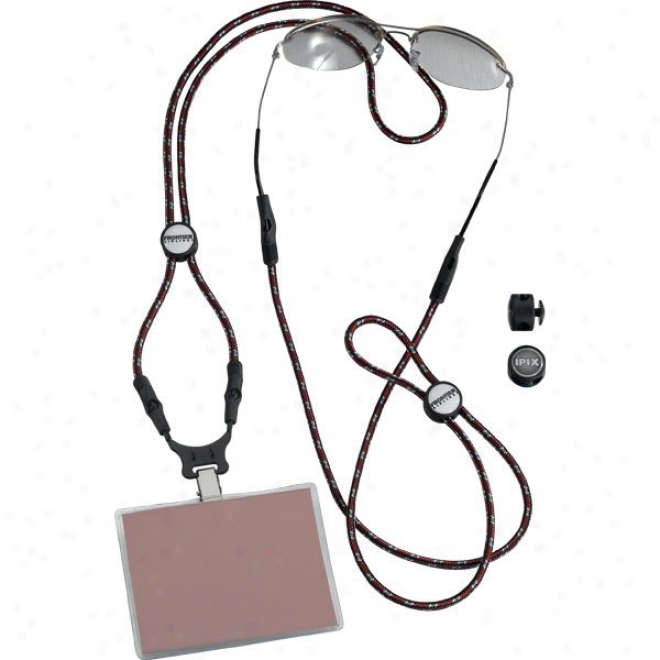 3/16" Power Cord Dual Use Trade Show Lanyard