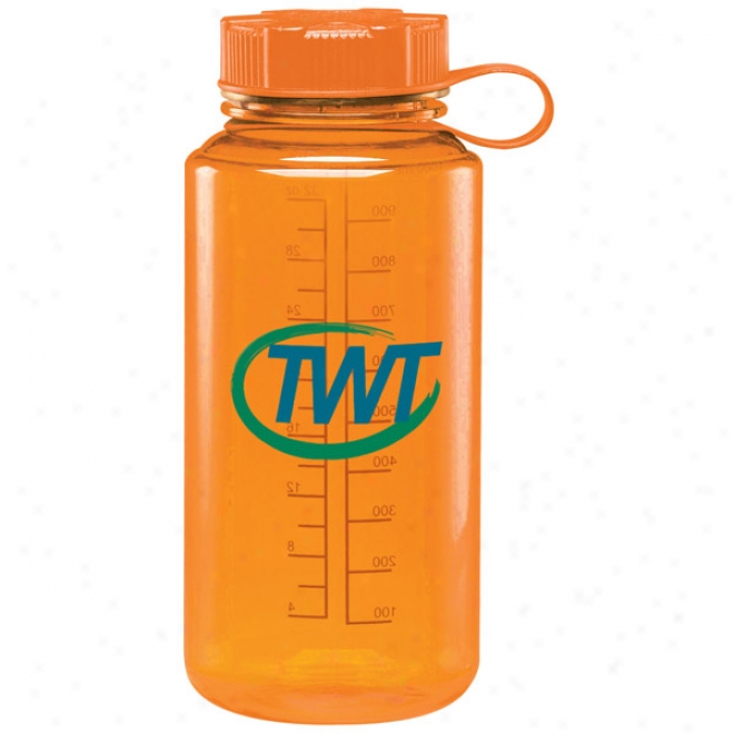 32 Oz Bpa Free Orange Baltic Cylinder Water Bottle