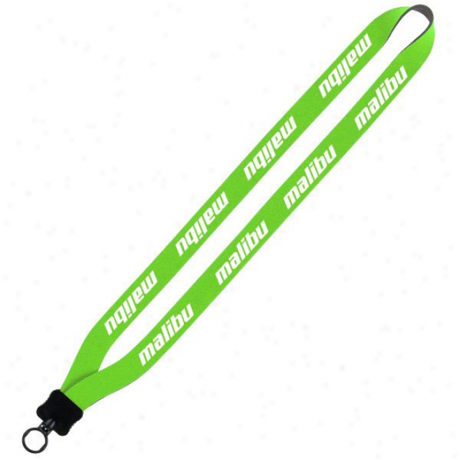 3/4" Neoprene Lanyard With Plastic Clamshell And -Oring