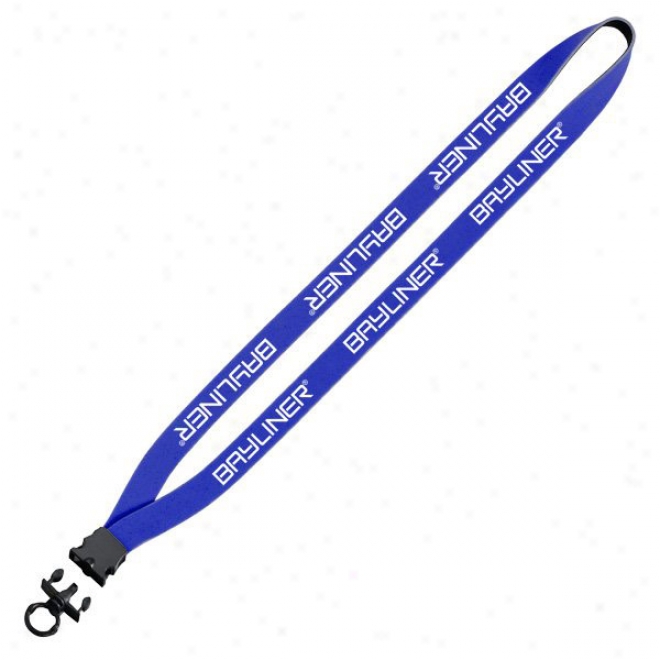 3/4" Neoprene Lanyard With Plastic Snap-buckle Release Andd O-ring