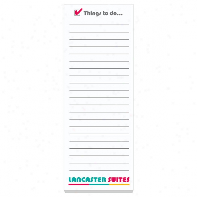 3" X 8" Adhesive Notepads  50 Sheet Pad