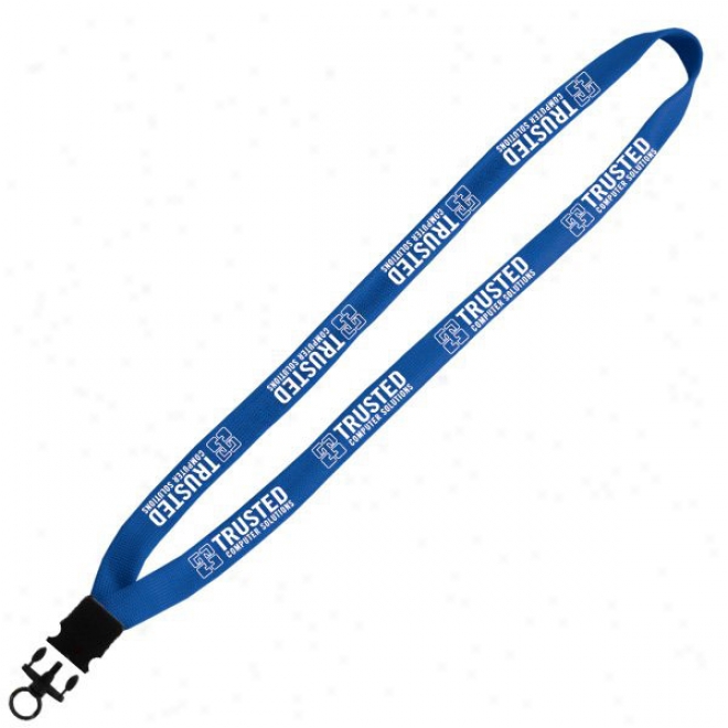 5/8" Polyester Lanyard With Plastic Snap-buckle Release And O-rng