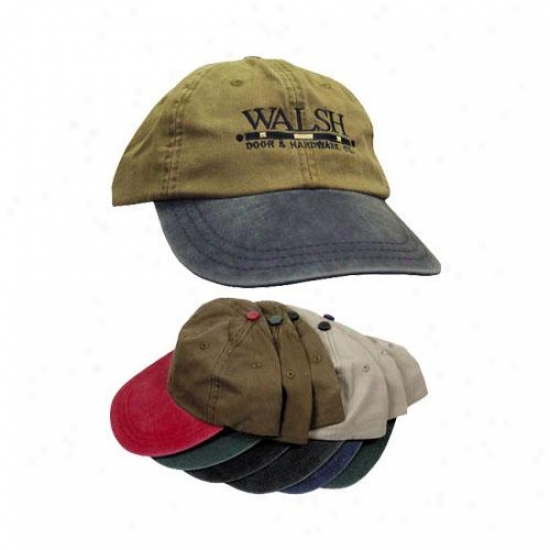 6-panel, 2-tone, Unstructured Garment Dyed Cap