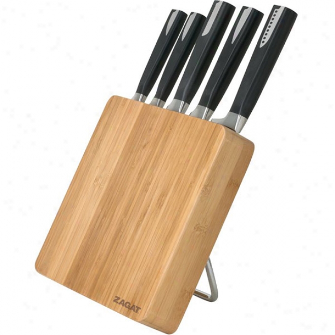 6 Pc Bamboo Knife Simpleton Set