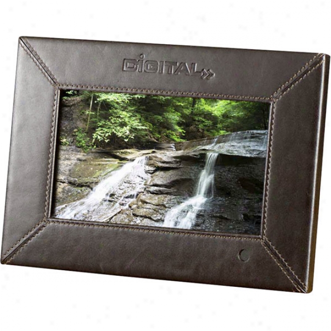 7 In. Leather Digital Photo Frame