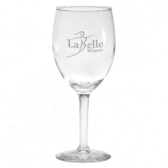 8 Oz. Grave Etched Wine Glass