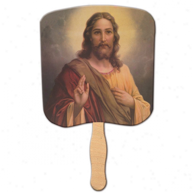 Abide In Me - Stock Rligious Fan, Material Is A Heavy 22 Pt. High Density Pure Poster Board