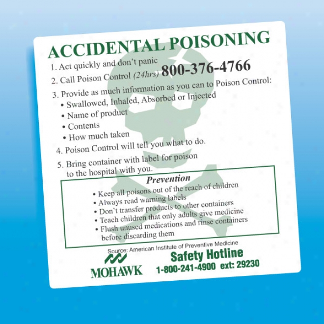 Accidential Poisoning - Health And Safety Magnet