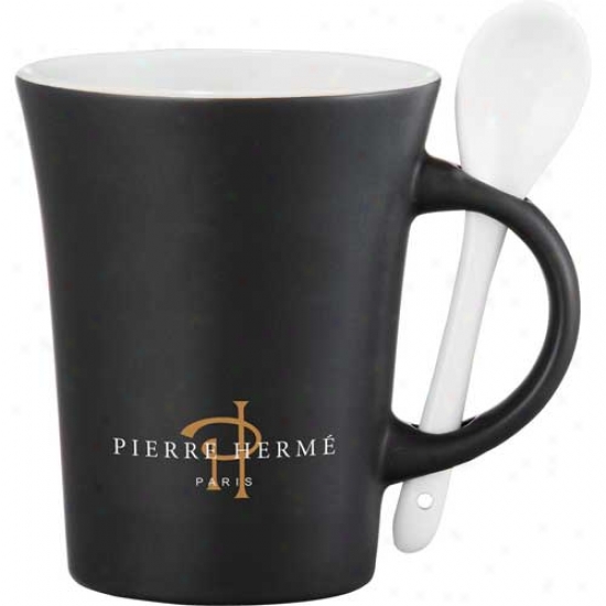 Agave Ceramic Mug Through  Spoon