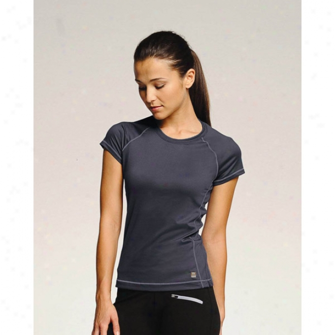 Alo Ladies' T-shirt With Contrast Color Stitching