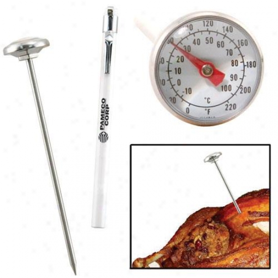 Analog Meat Thermometer By the side of Pocket Sleeve And Clip