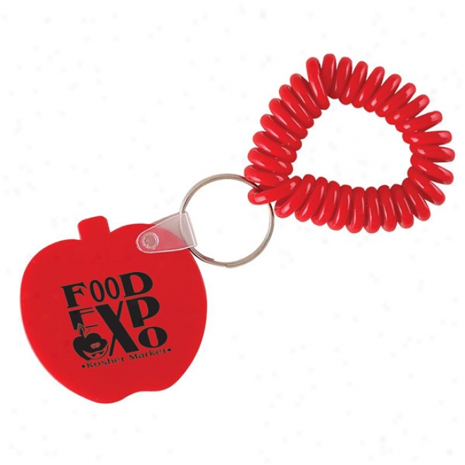 Apple Keychain W/ Coil