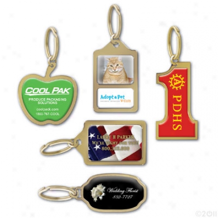 Apple - Usa Brass Key Tags