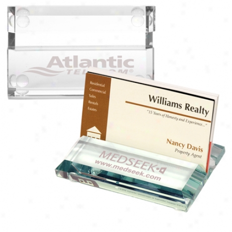 Atrium Glass Business Card Holder