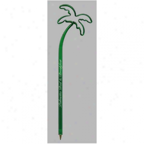 Baby Bends - Palm Tree - Small, Open Pen With Bent Shape Top And A Clear Breathe-through Safety Cap