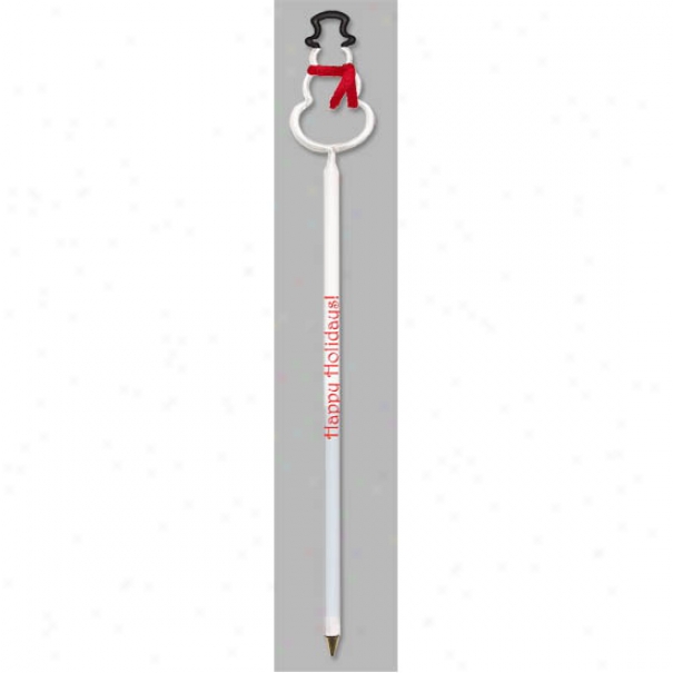 Baby Bends - Snowman Mc - Small, Clear Pen With Bent Shape Top And A Clear Breathe-through Safety Cap