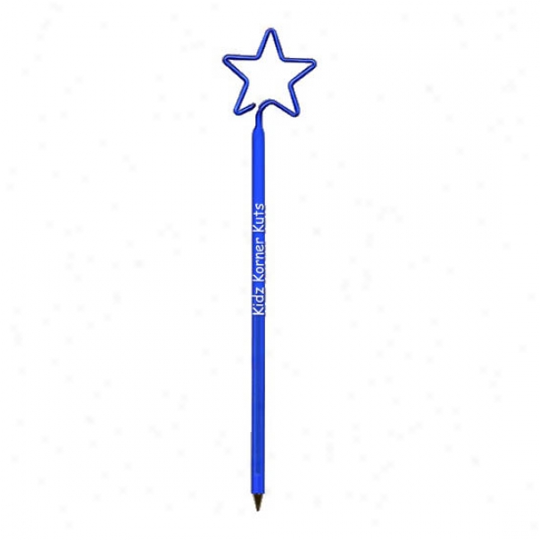 Baby Bends - Star - Smali, Transparent Pen With Disposition Shape Top And A Clear Breathe-througn Safety Cap