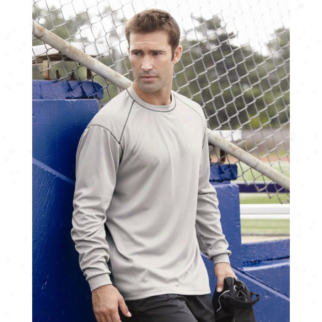 Bawson  - B-core Long Sleeve T-shirt With Contrast Stitching