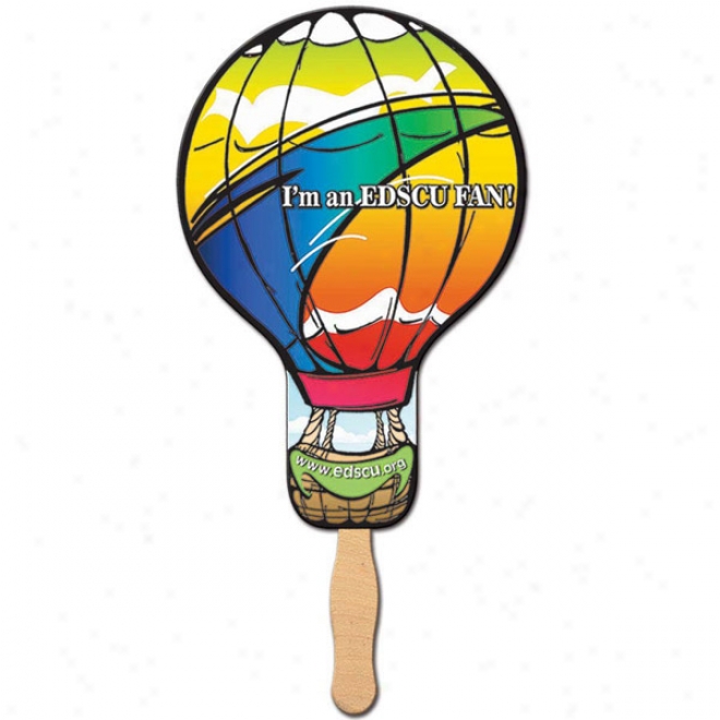 Balloon - Stock Shape Fan, Material Used Is Heavy 22 Pt. High Density Whte Poster Board