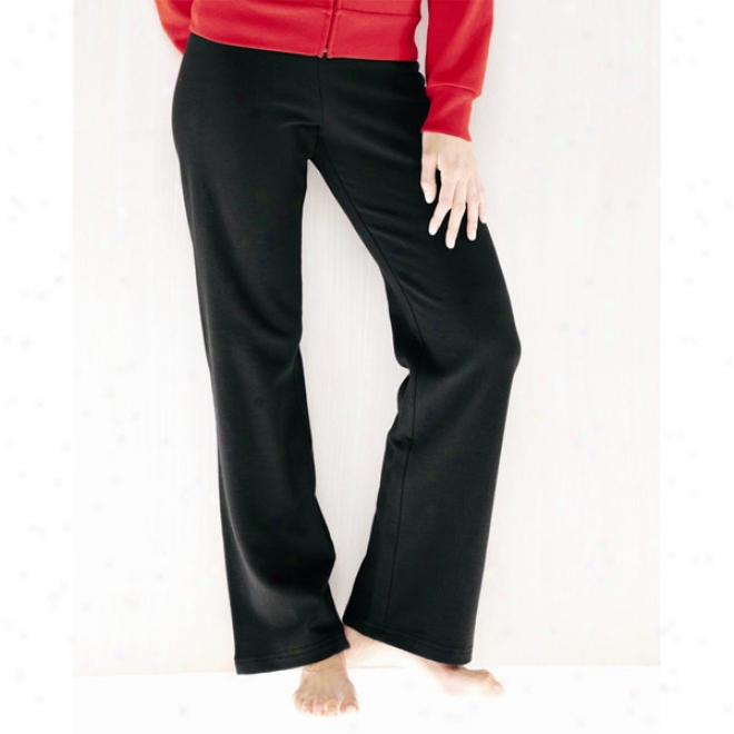 Bella Ladies' Fleece Open Bottom Pant