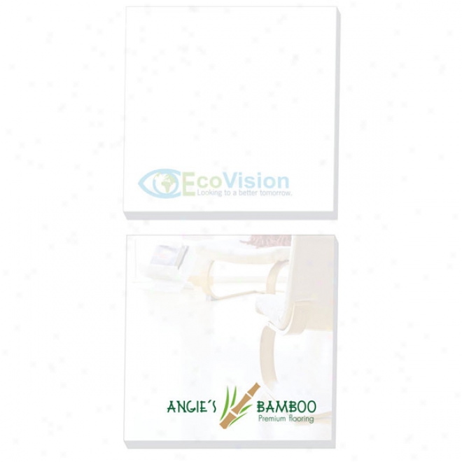 Bic Ecolutions 3" ;X 3" Adhesive Notepads 50 Sheet Pad