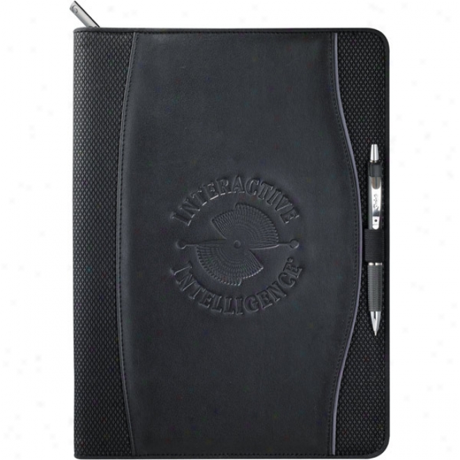 Boomerang Zippered Padfolio