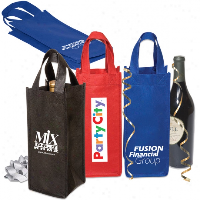 Bottle Gift Non-woven Tote - 80gsm