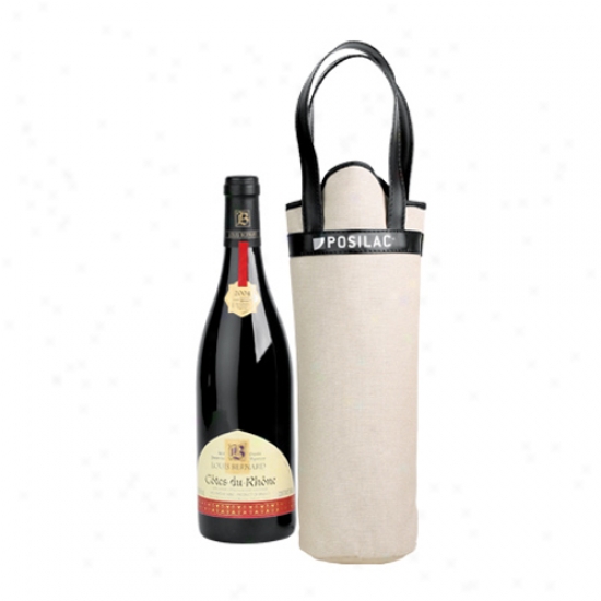 Canvas Bottle Tote Bag