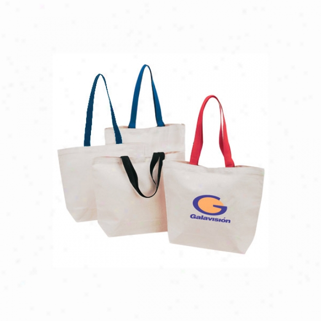 Canvaz Tote With Colorhandles