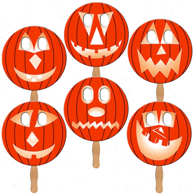 Carved Print - Pumpkin Fan Disguise, Made From High Density White Poster Board, High Gloss Finish