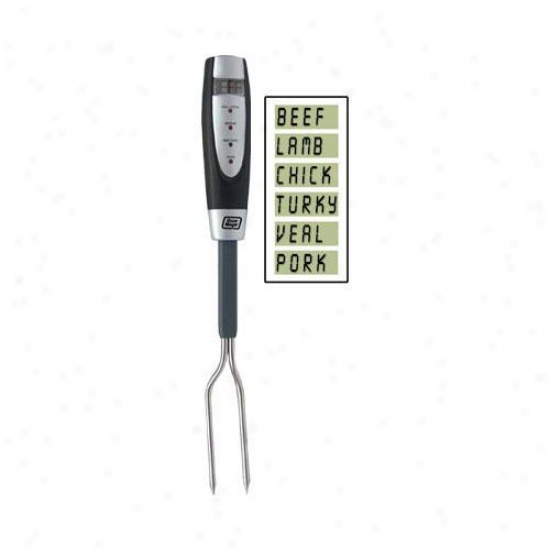 Chef's "perfection" 17" Lcd Thermometer Grilling Fork