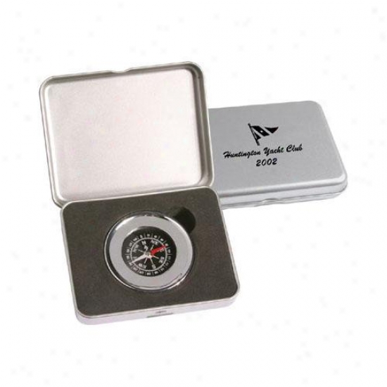 Chrome Plated Compass Paperweight