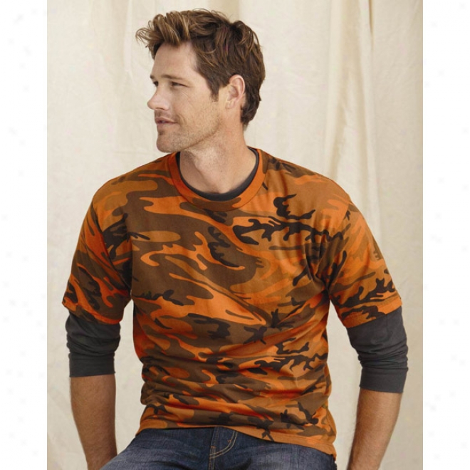 Code V Camouflage Overdyed T-shirt