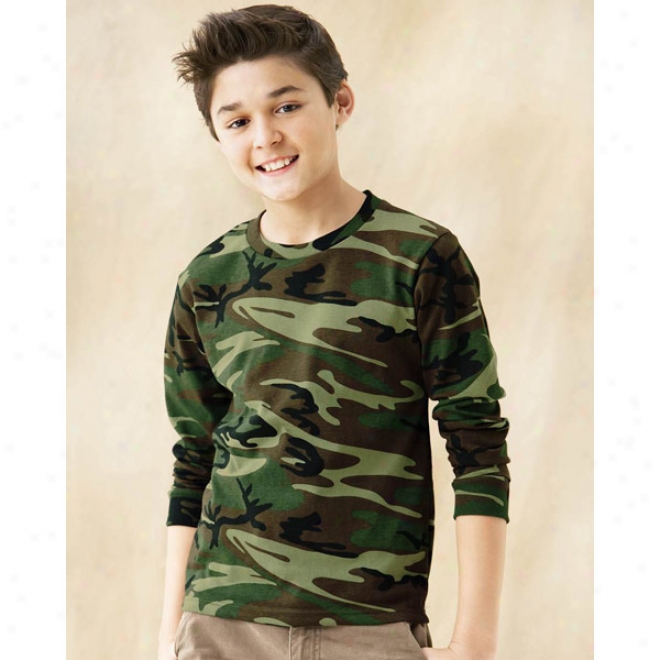 Code V Youth Camouflage Long Sleeve T-shirt