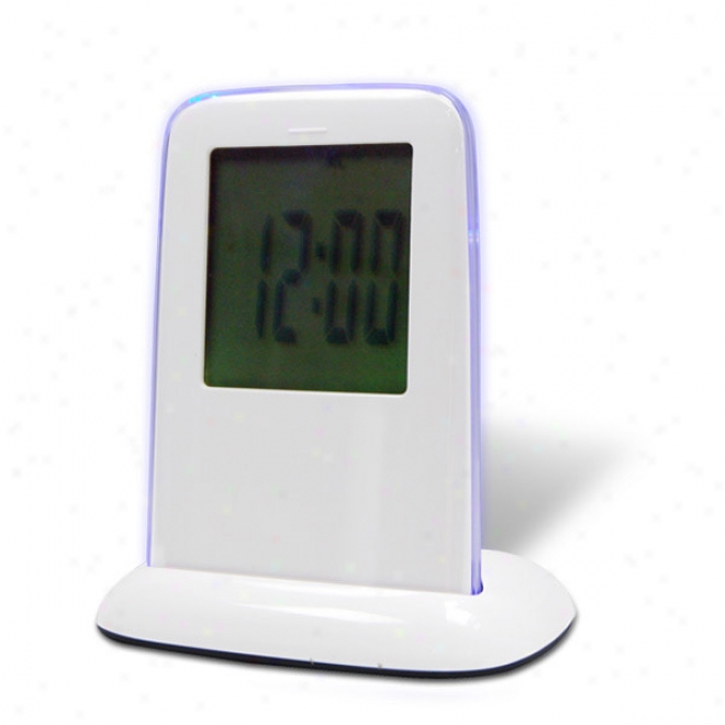 Color Changing Mutli-function Clock With Blue Lighting
