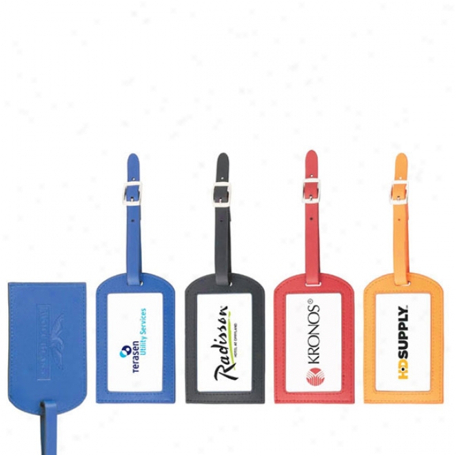 Colorplay Leather Luggage Tag