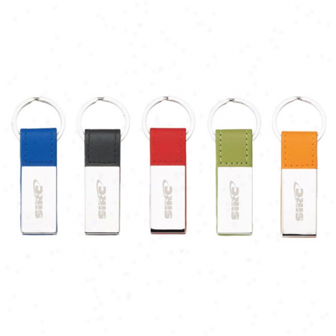 Colorplay Leatherette Key Ring