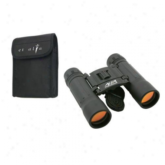 Compact 10 X 25mm Binoculars With Nylon Case
