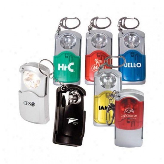 Compact Pocket Size Flashlight With Key Ring
