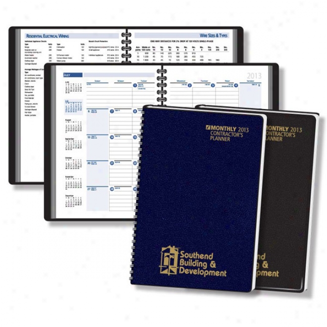 Contractor's Planning Manual Monthly Planner