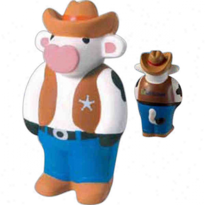 Cowboy Cow Squeezie