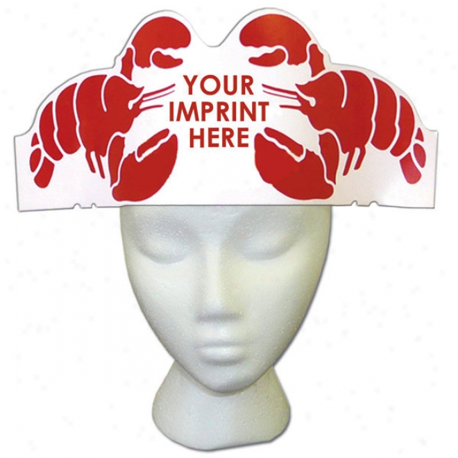 Crab - Creature Hat Made From 14 Pt High Density White Placard Board